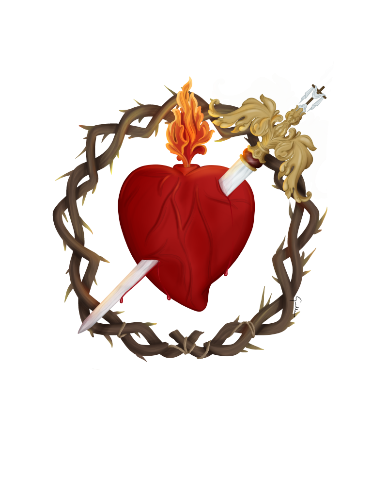 Escudo de la Cofradía de Nuestra Señora de la Soledad (El Silencio), representando la simbología de su hermandad en la Semana Santa.